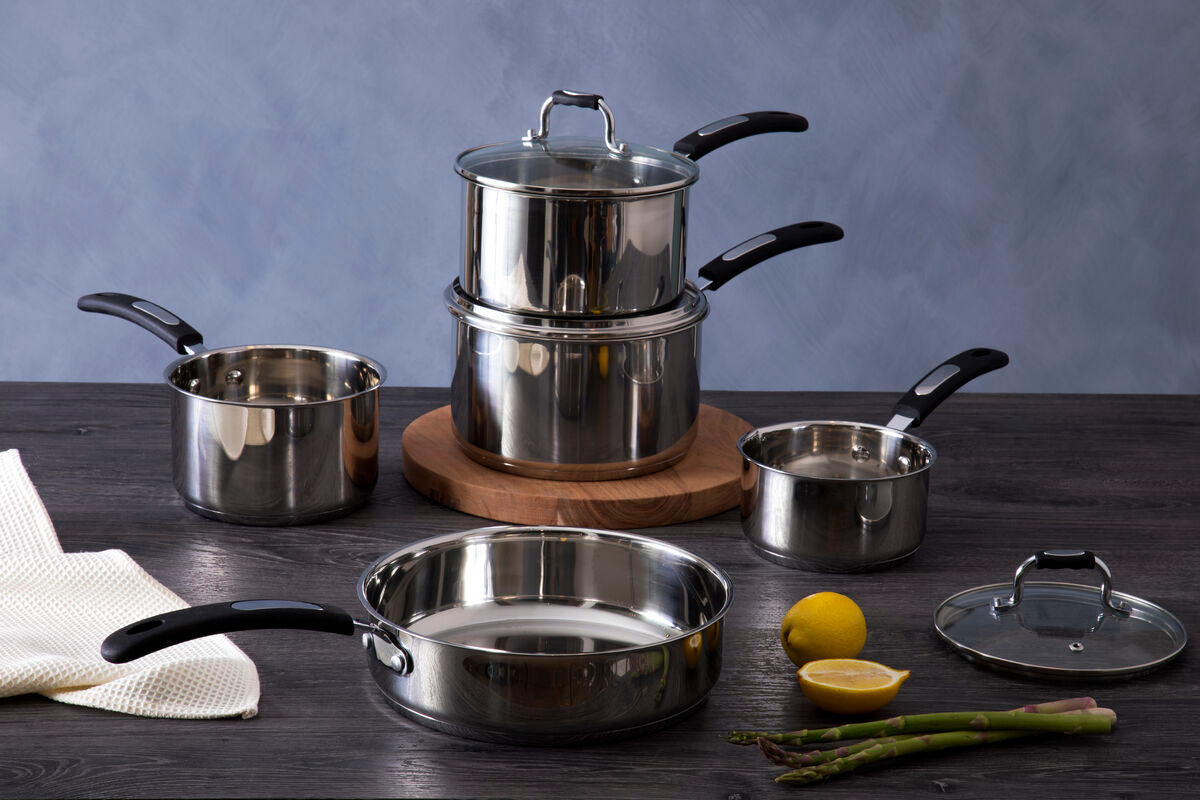 Tenzo 5-Piece Stainless Steel Cookware Set