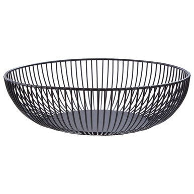 Emery Matte Black Iron Wire Fruit Bowl