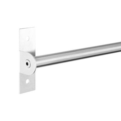 Sorello Brushed Chrome Hanging Rail | Iron Wall Clothes Rail