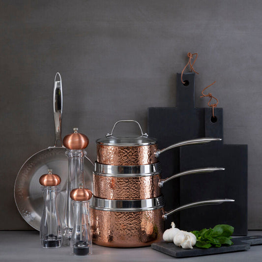 Cody Salt / Pepper Medium Clear and Copper Mill