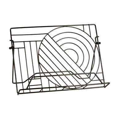 Vertex Black Nickel Finish Cookbook Stand