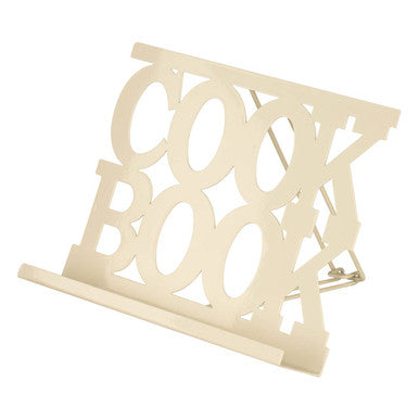 Alpha Cream Enamel Cookbook Stand