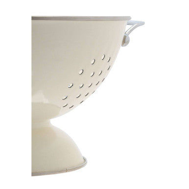 Hollis Retro Cream Enamel Colander