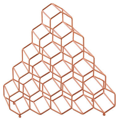 Vertex 15 Bottle Copper Finish Spice Rack