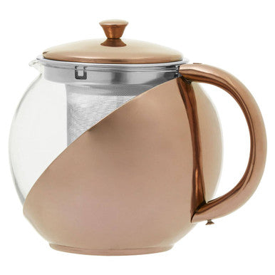 Fuso Stainless Steel Teapot With Copper Finished Infuser