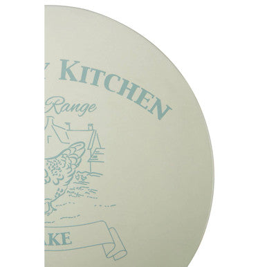 Country Kitchen Blue and Cream Cake Stand