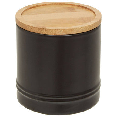 Fenwick Medium Black Stoneware Canister