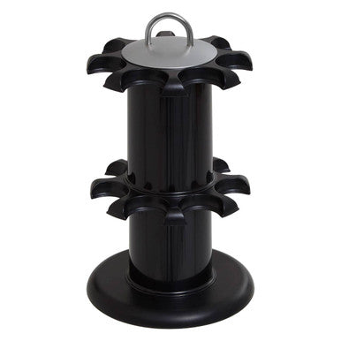 Luciano 2 Tier Black Spice Rack