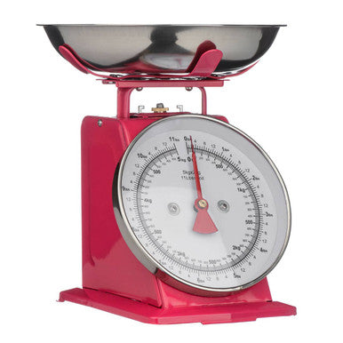 Olivier 5Kg Hot Pink Retro Kitchen Scale