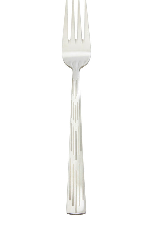 Avie 24 Piece Etched Deco Cutlery Set