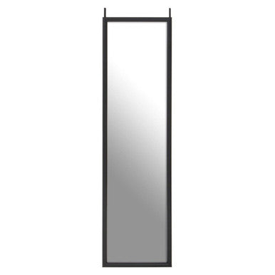 Mize Over Door Full-Length Mirror | Black Plastic Frame