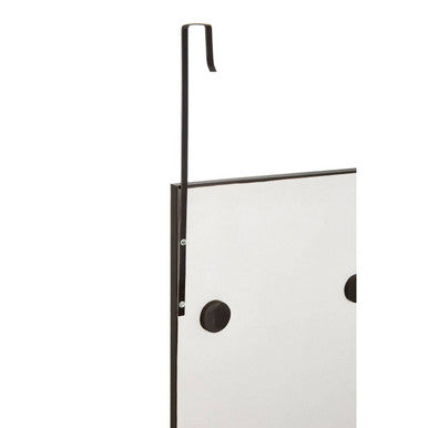 Mize Over Door Grey Mirror with Slim Plastic Frame