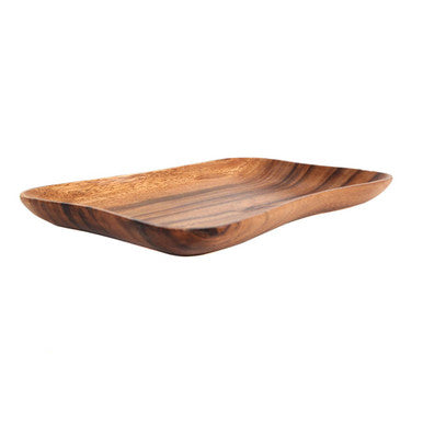 Curved rectangle dish shown from above