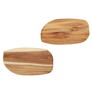 Kora Set of 2 Acacia Oval Chopping & Serving Boards