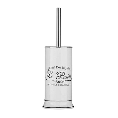 Le Bain White Stoneware Toilet Brush & Holder Set, 36 cm