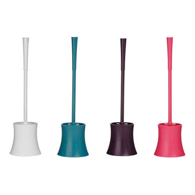 Bathe Hot Pink Toilet Brush & Holder Set, 44 cm