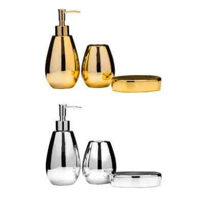 Magpie Dolomite Gold 3Pc Bathroom Set