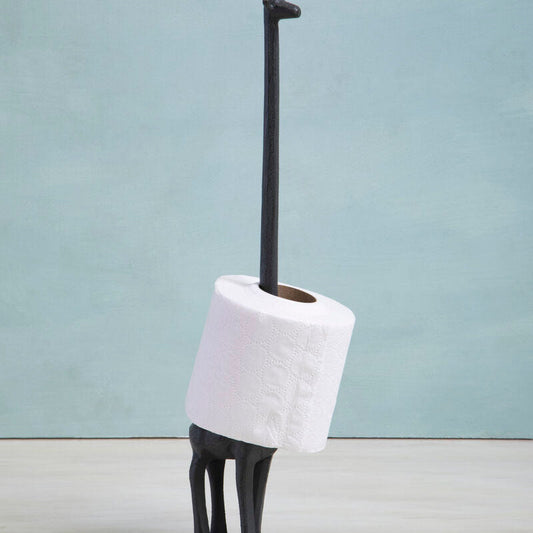 Fauna Grey Finish Giraffe Toilet Roll Holder