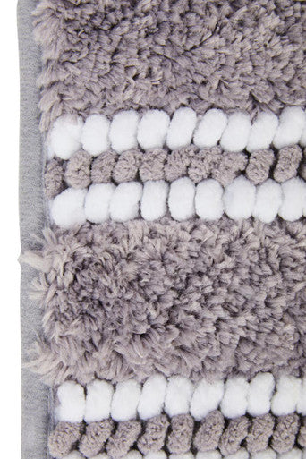 Soak Small Light Grey Bath Mat, 60 x 40 cm