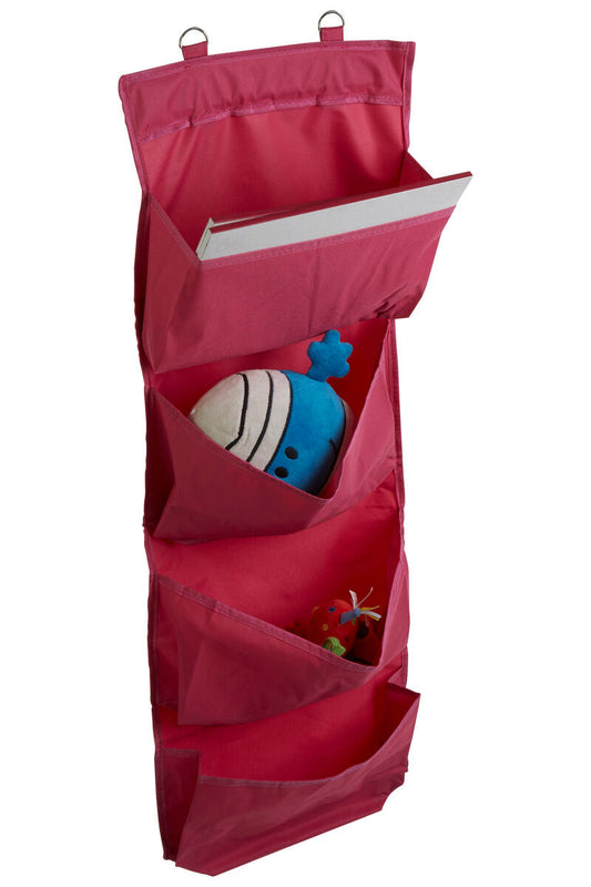 Verti Over Door Pink 4-Tier Hanging Organiser