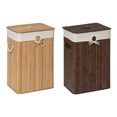 Rectangular Natural Bamboo Laundry Hamper – Kankyo