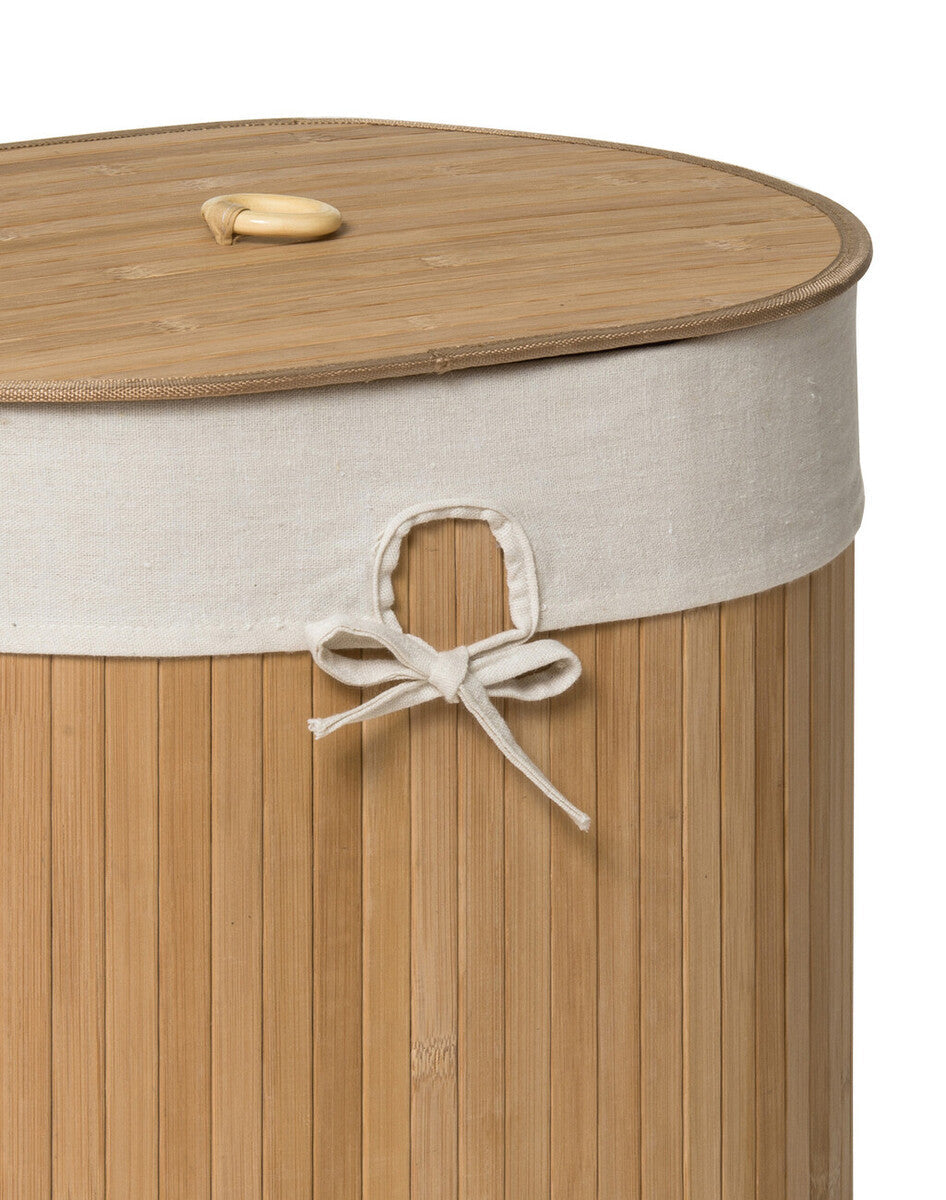 Natural Oval Laundry Hamper – Kankyo