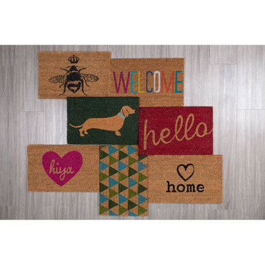Coir Red Hello Doormat 60 x 40 cm