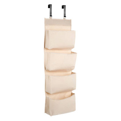Verti 4-Tier Over Door Hanging Organiser | Cream