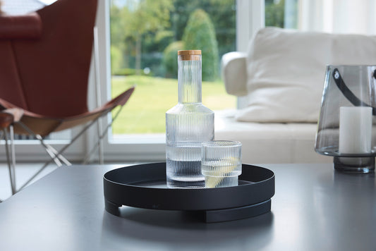 Zack Trevo Black Stainless Steel Serving Tray 30cm