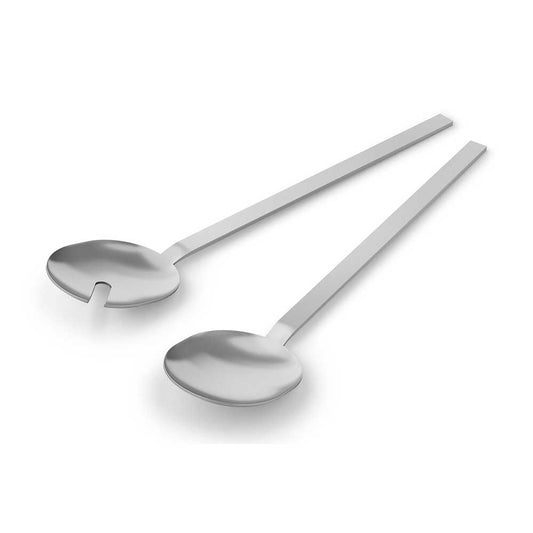 🥗 Zack Menoa Brushed Stainless Steel Salad Servers Set - Premium German Design 🇩🇪