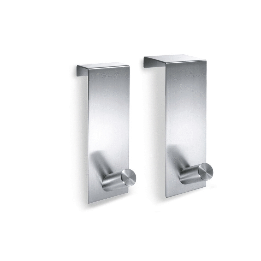 Zack Exit Brushed Stainless Steel Single Standard Door Hook 20724