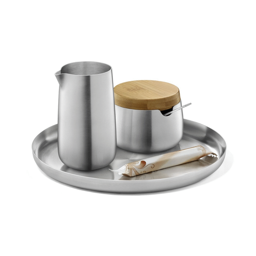 Zack Bevo Brushed Stainless Steel Sugar Pot 20865