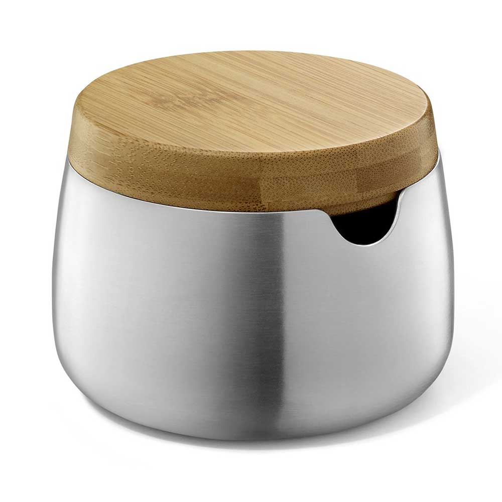 Zack Bevo Brushed Stainless Steel Sugar Pot 20865