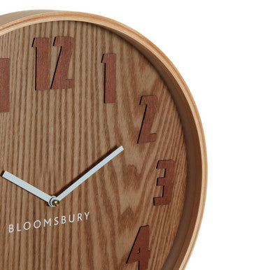 Vitus Brown Grain Large Wall Clock
