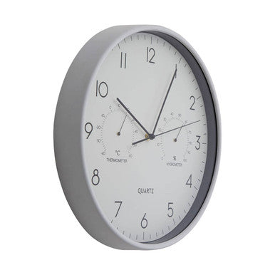 Elko Wall Clock with Temperature And Humidity Dial