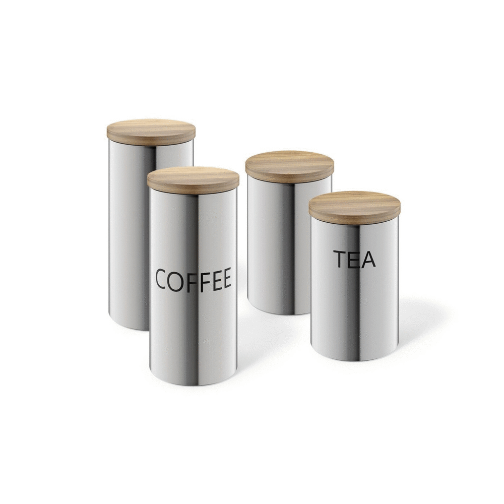 Zack Cera Brushed Stainless Steel 1 ltr Storage Canister 24003