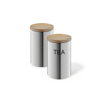 Zack Cera Brushed Stainless Steel 1 ltr Storage Canister 24003