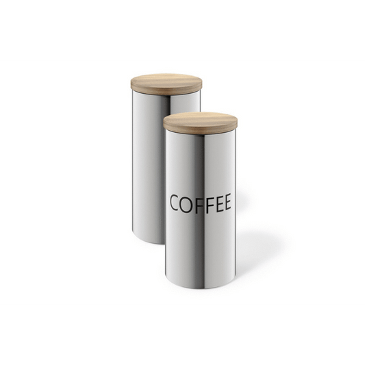 ☕ Zack Cera Premium Brushed Stainless Steel Coffee Canister - Airtight Freshness Guardian ✨🌿