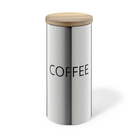☕ Zack Cera Premium Brushed Stainless Steel Coffee Canister - Airtight Freshness Guardian ✨🌿