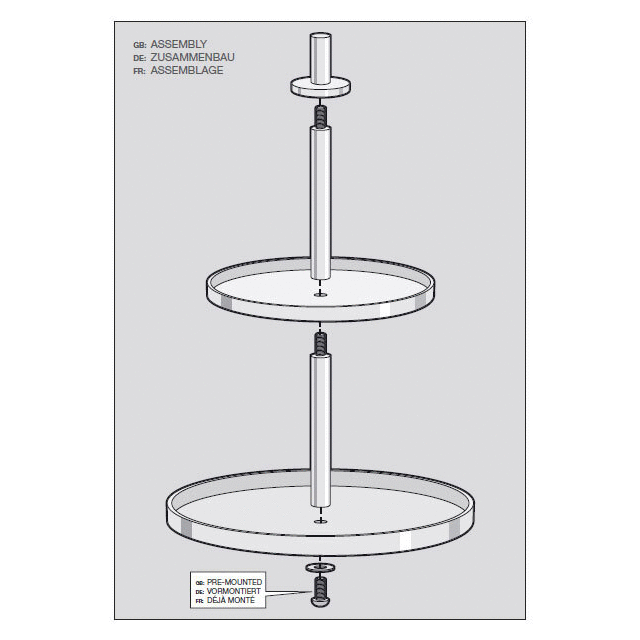 Zack Pilio Brushed Stainless Steel Cake & Cookie Stand 30685