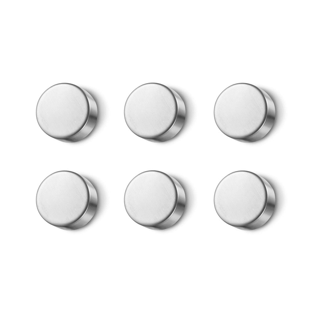 Zack Cult Polished Stainless Steel 2.2 cm Magnet Set 30764