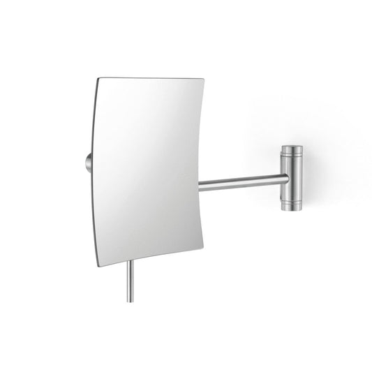 Zack Xero Brushed Stainless Steel 5:1 Swivelling Wall Mirror 40021