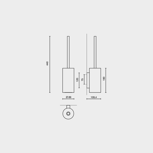 ๐ฉ๐ช Zack Linea Wall Toilet Brush Set โจ Polished Stainless Steel Premium Bathroom ๐ฝ