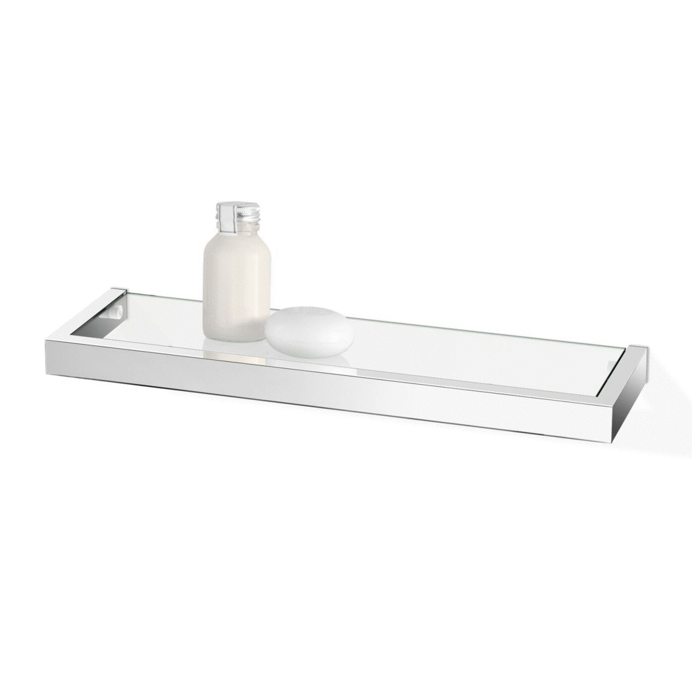 Zack Linea Polished Stainless Steel 45 cm Bathroom Shelf 40029