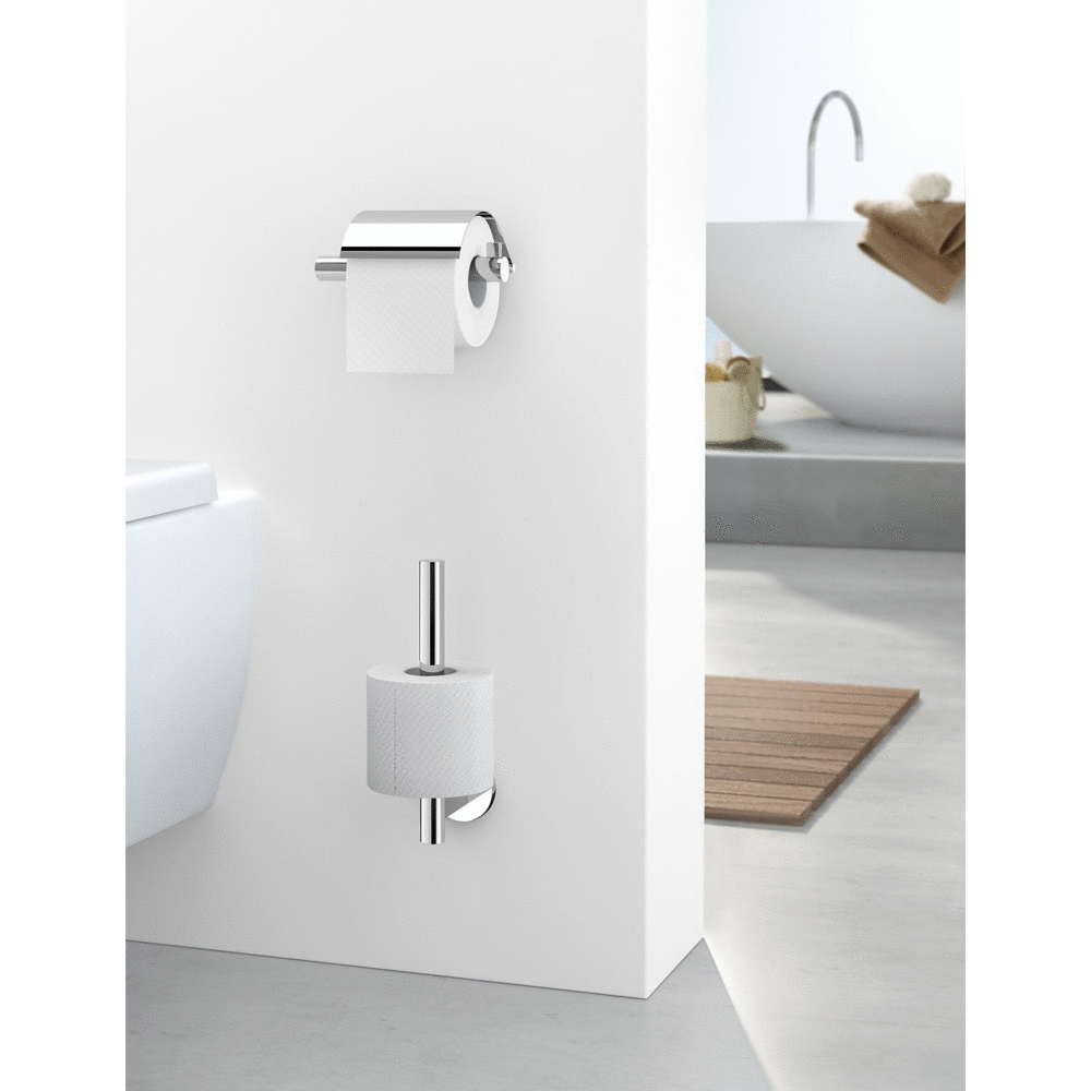 Zack Scala Polished Stainless Steel Spare Toilet Roll Holder 40053