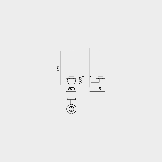 Zack Scala Polished Stainless Steel Spare Toilet Roll Holder 40053