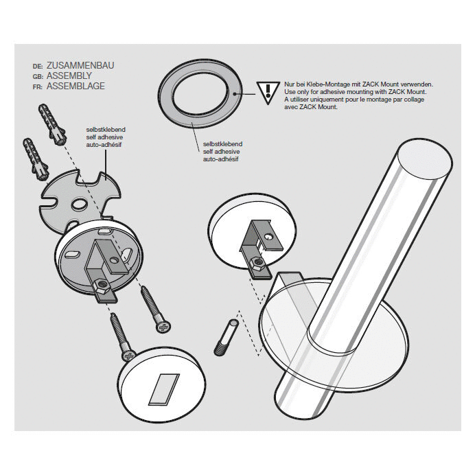 Zack Scala Polished Stainless Steel Spare Toilet Roll Holder 40053