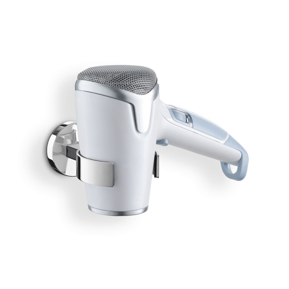 Zack Scala Polished Stainless Steel Hairdryer Holder 40054