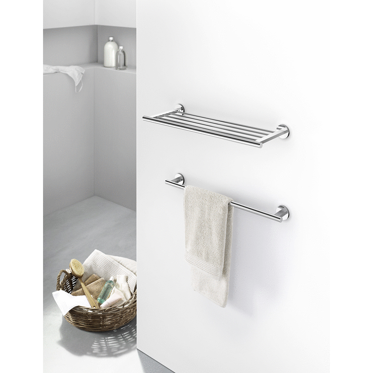 Zack Scala Polished Stainless Steel 60 cm Towel Rail 40057