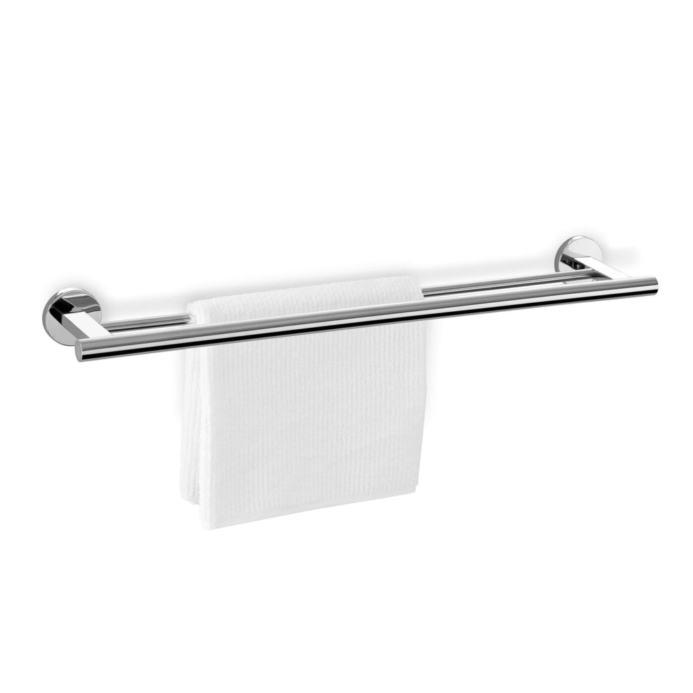 Zack Scala Polished Stainless Steel Double Towel Rail 40059